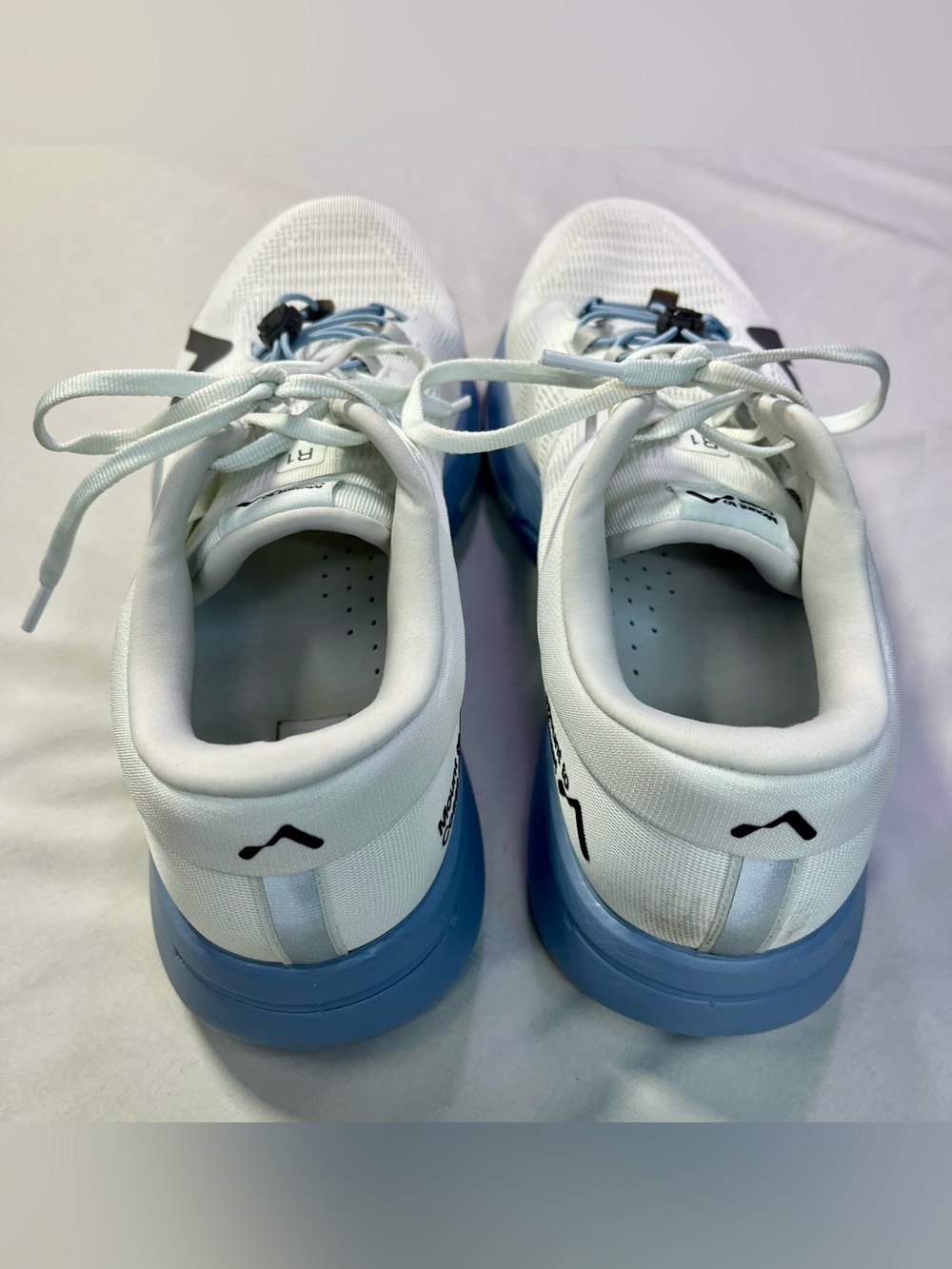 Free People Mount to Coast R1 Running Shoes Sneakers Twilight Blue White 11 - Picture 10 of 14